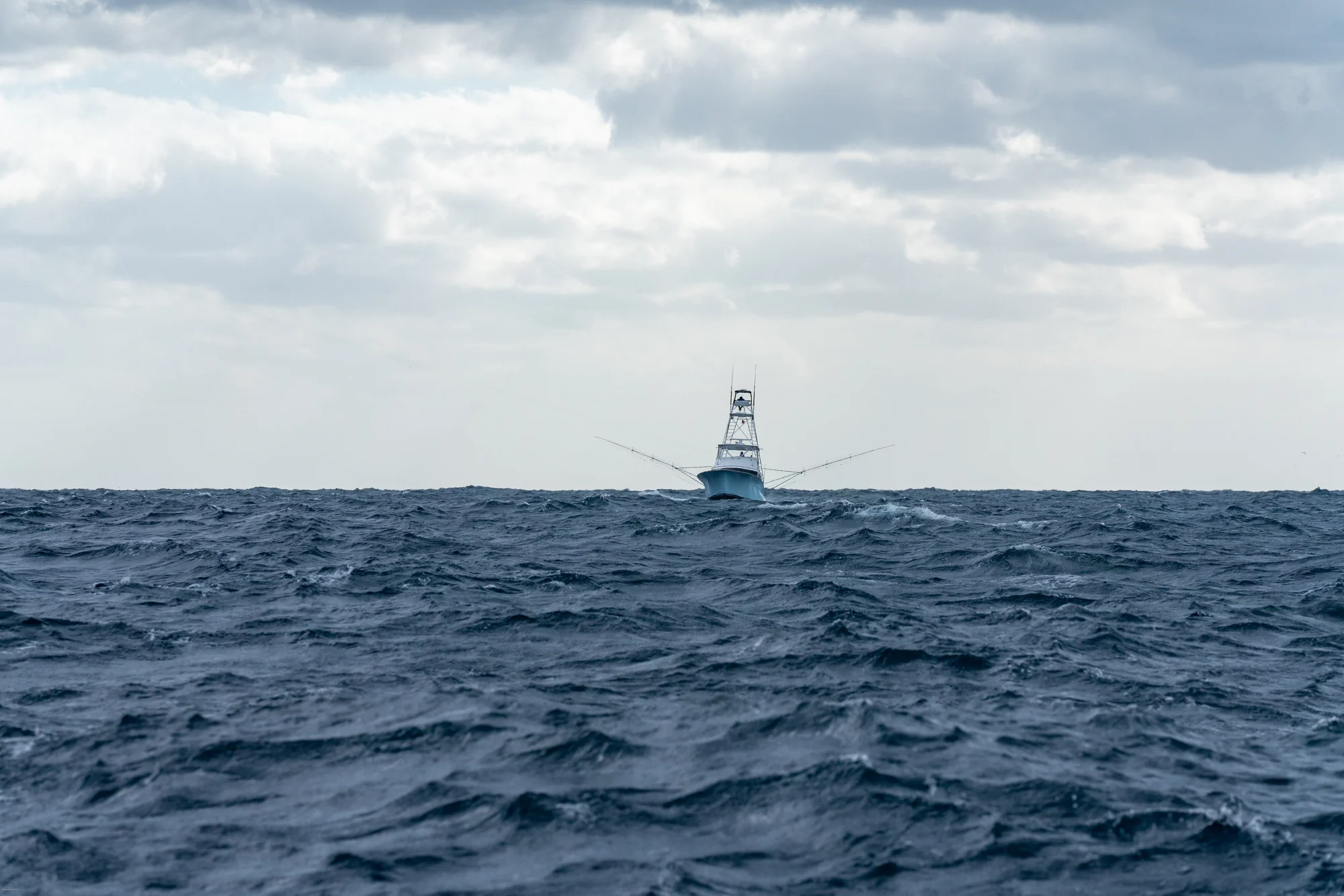 A sportfishing boat offshore